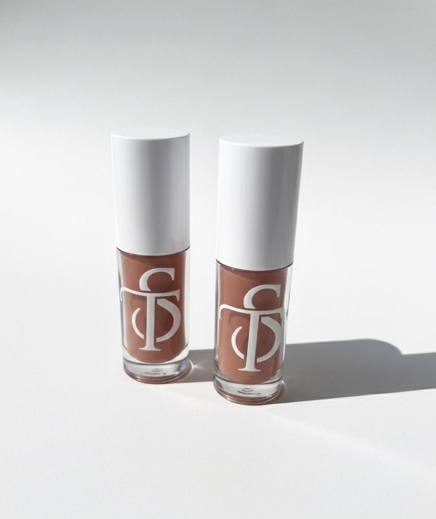 Almond Butter nude shimmer lip gloss