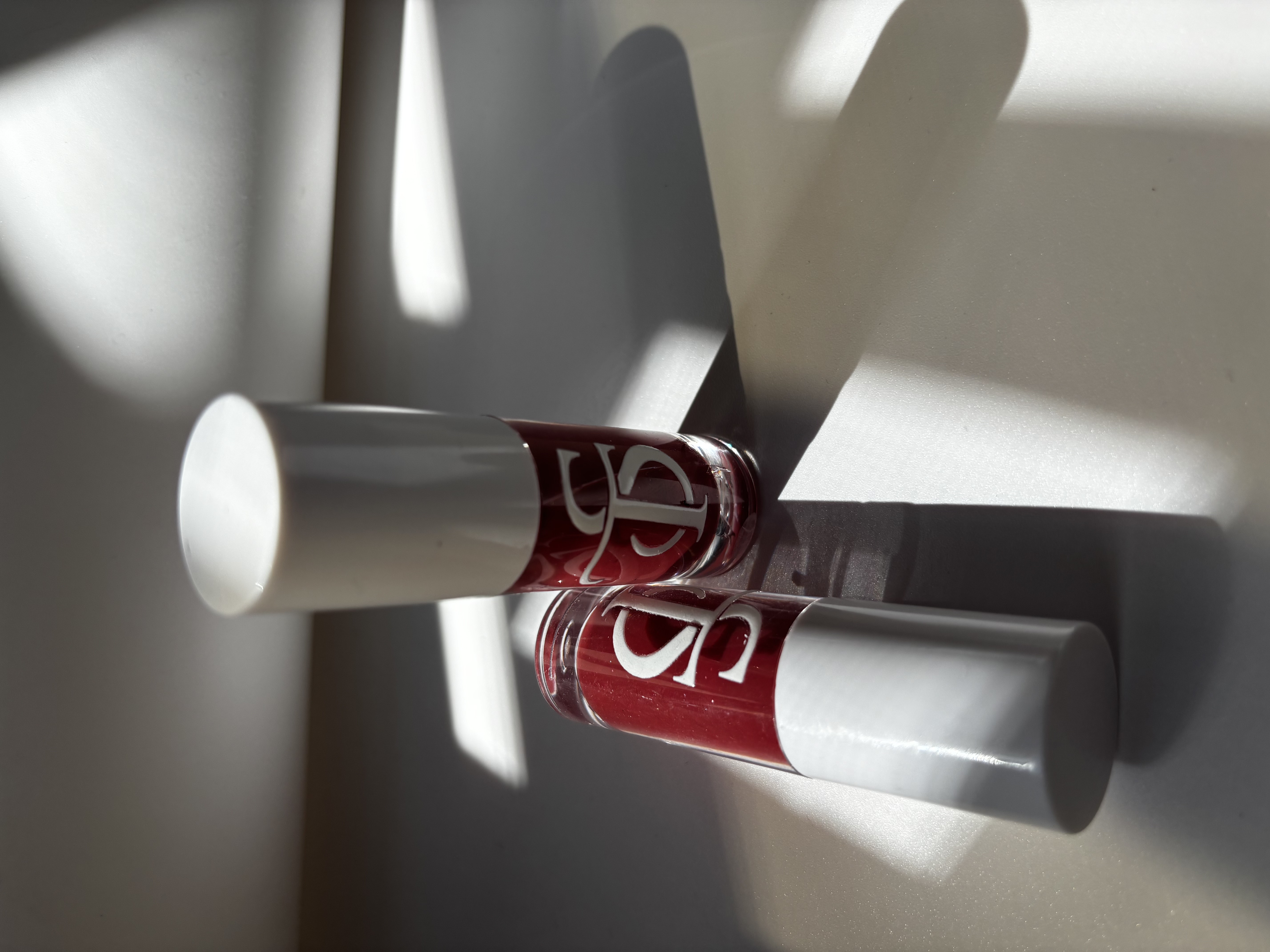 Scarlet dark red lip gloss